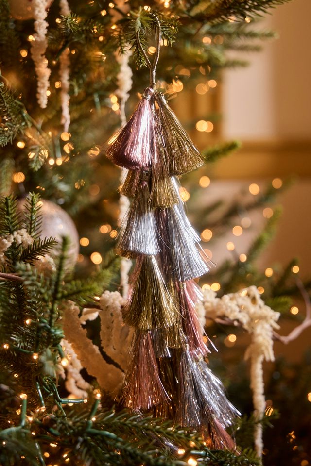 Tasseled Charm Ornament, Colorful #1