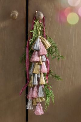 Terrain Tasseled Charm Ornament, Colorful