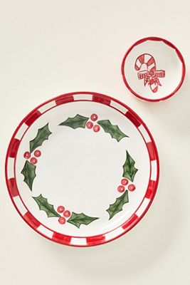 Holly Chip & Dip Set