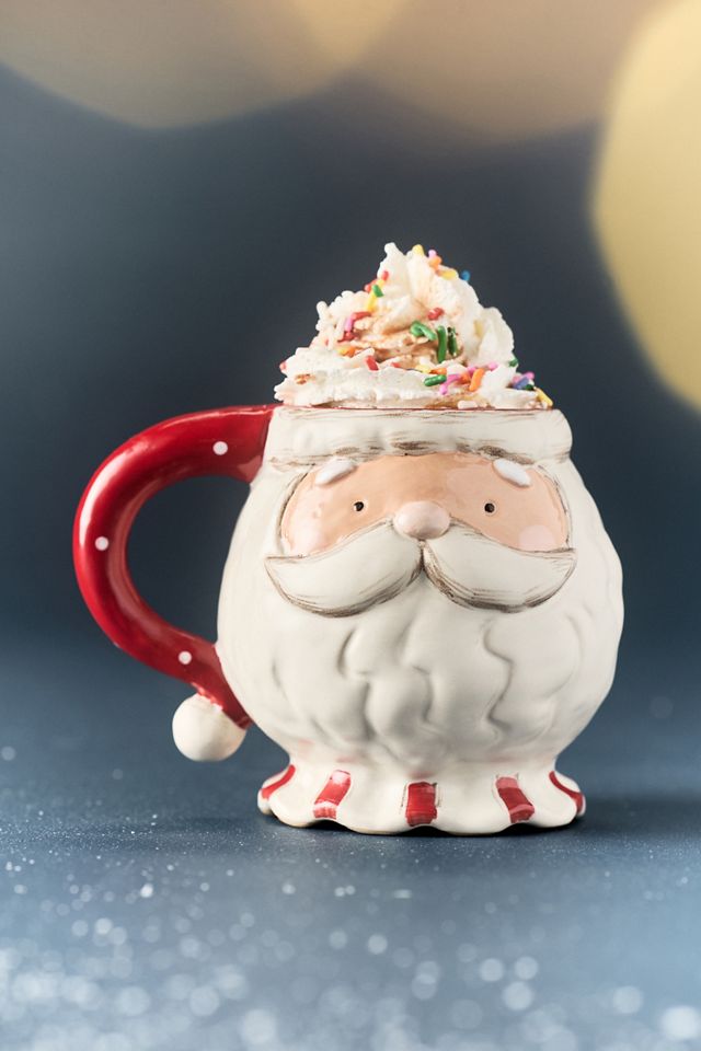 Figural Stoneware Holiday Mug #1