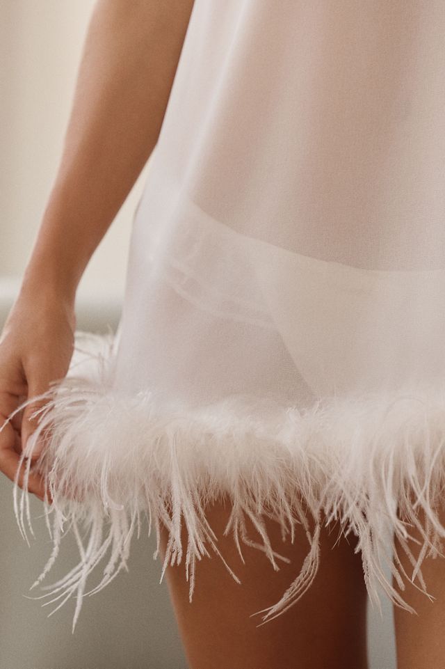 Hutch Sheer Chiffon Feather Chemise  #1