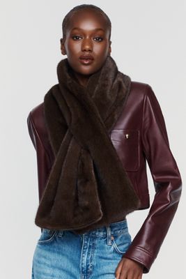 By Anthropologie Faux Fur Scarf