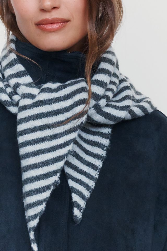 By Anthropologie Striped Triangle Scarf #1