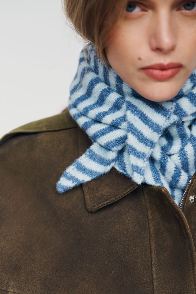 By Anthropologie Striped Triangle Scarf #1