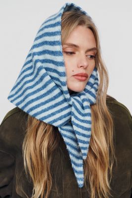 By Anthropologie Striped Triangle Scarf