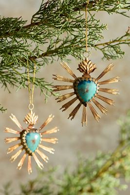 Heart Medallion Ornaments, Set of 2 Rays