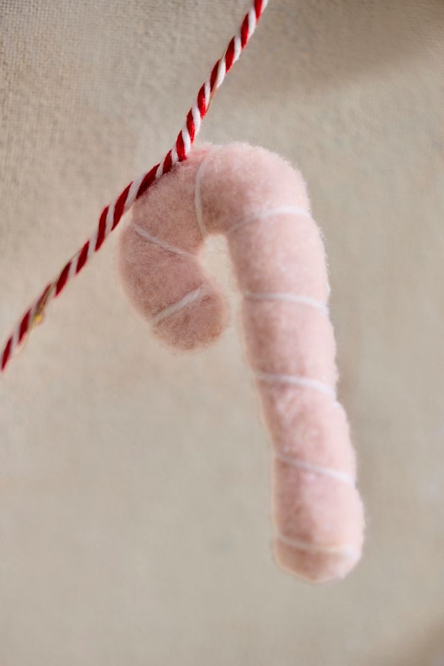 Felt Candy Cane LED Light Strand #1