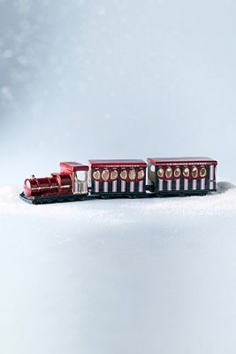 Winter Ceramic Train Decorative Object