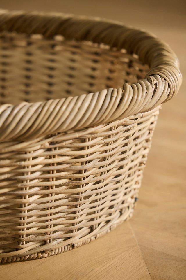 Rolled Rim Woven Rattan Tree Skirt #2