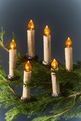 Clip-On Light-Up Candles, Set of 6