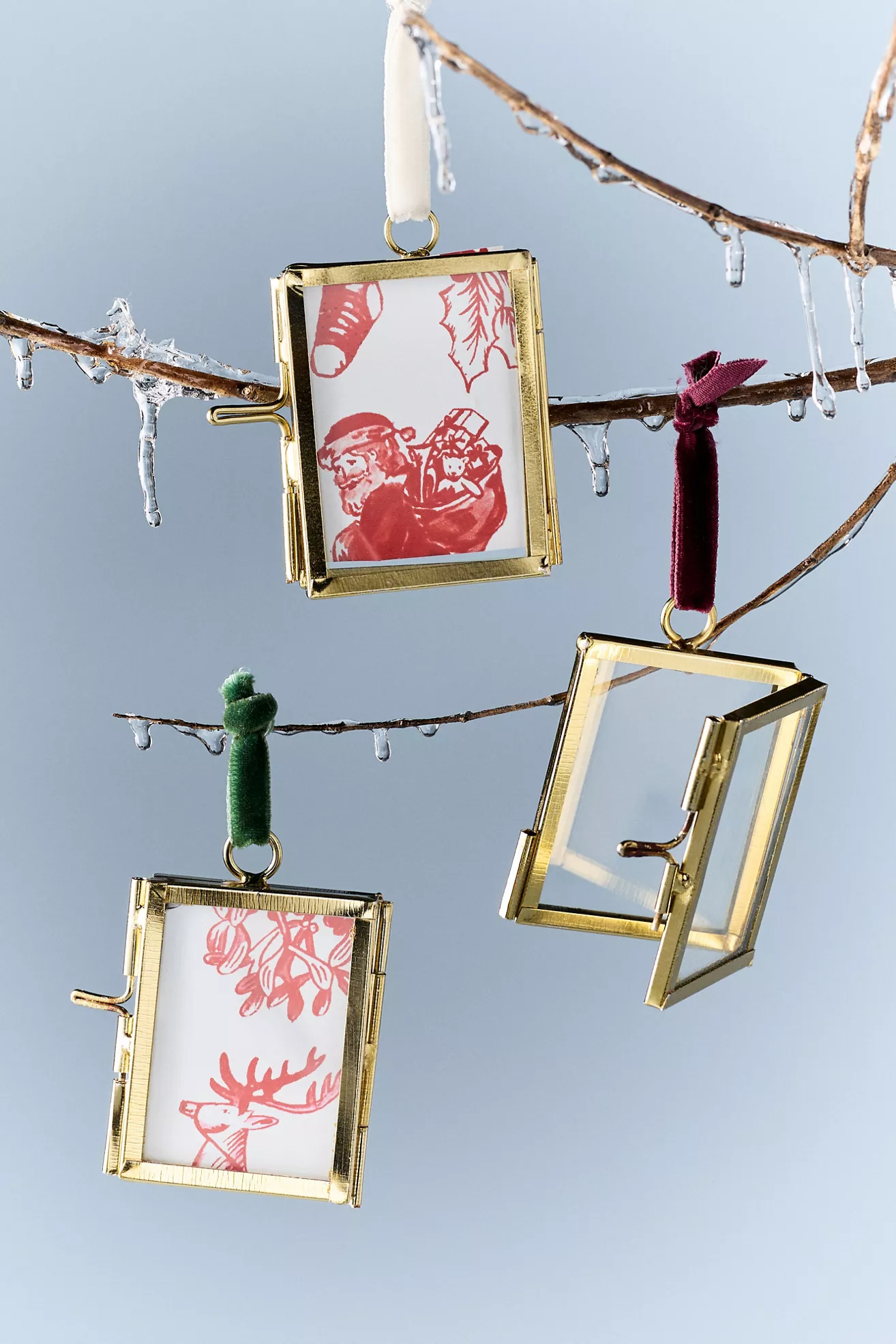 Mini Frame Ornaments, Set of 3