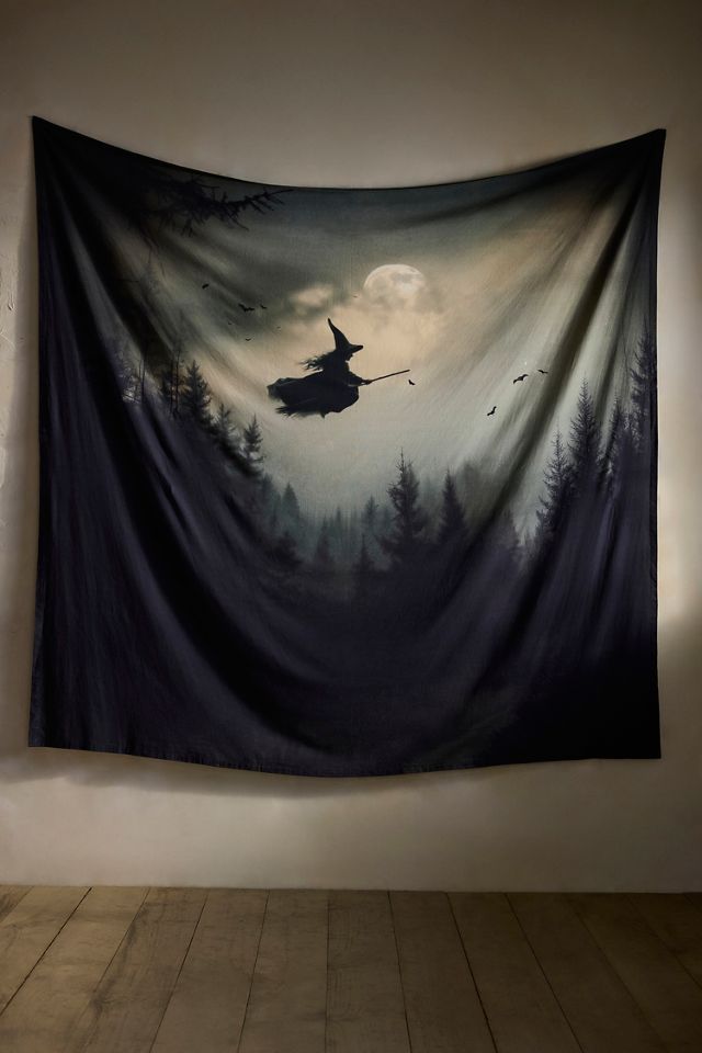 Halloween Witch Cotton Tapestry #2