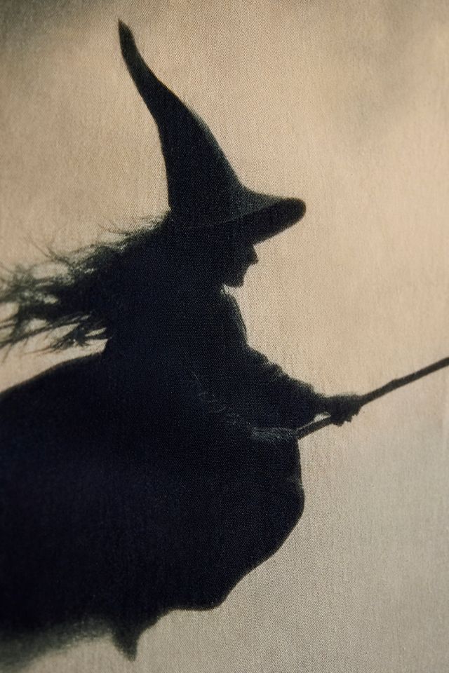 Halloween Witch Cotton Tapestry #1