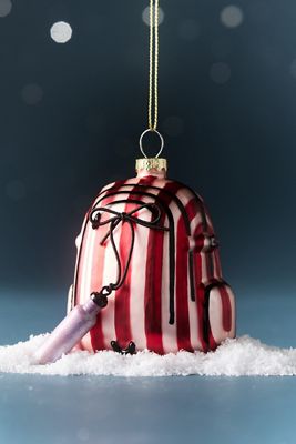 Hiking Backpack Glass Ornament