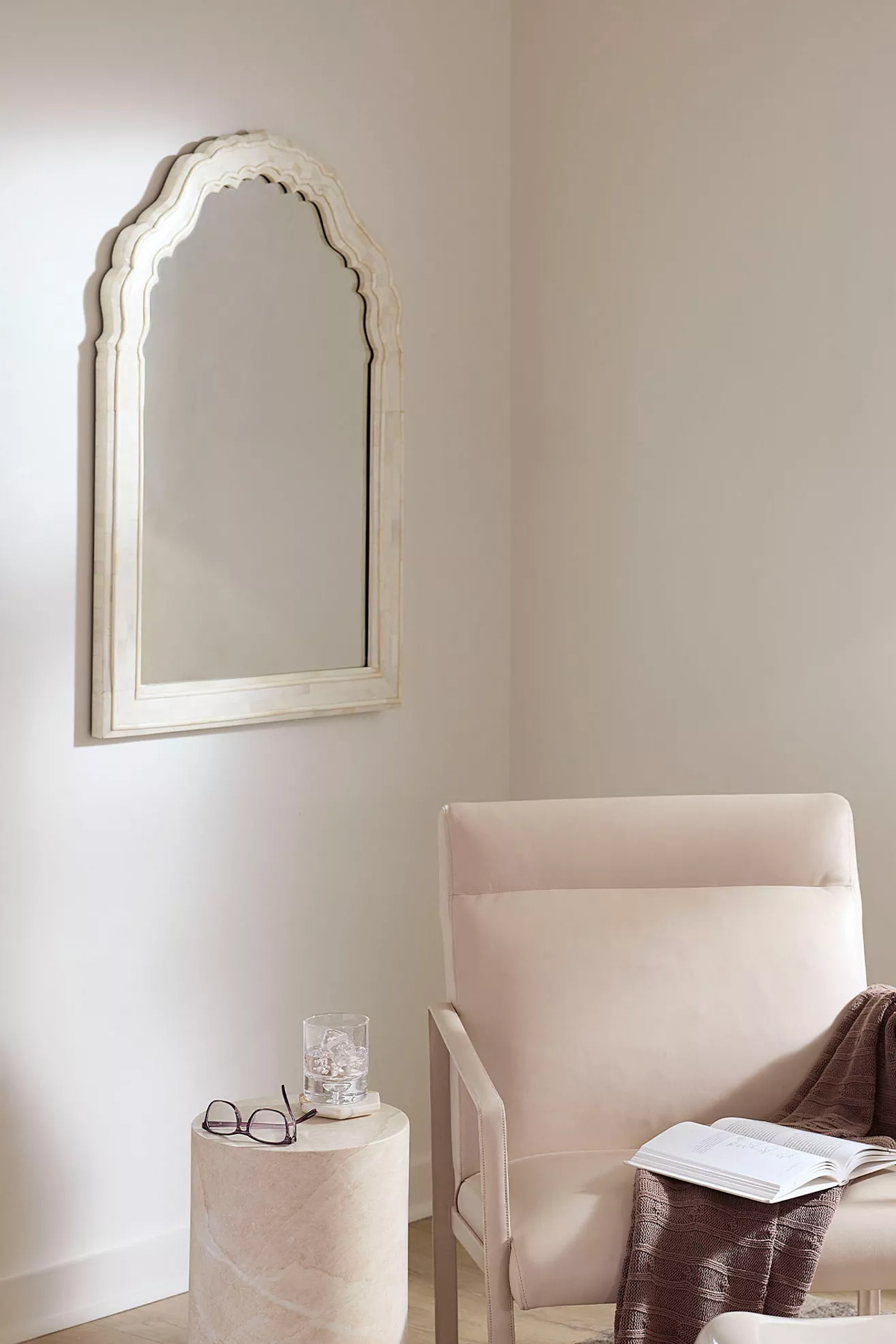 Chateau Camel Bone Arch Wall Mirror