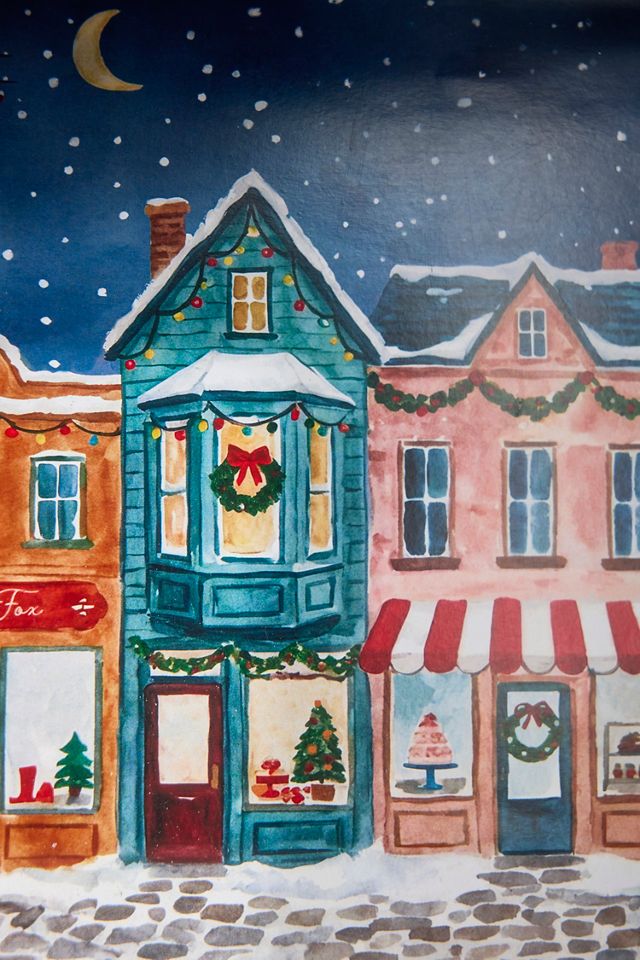Felt Critter Village Scene Backdrop #2