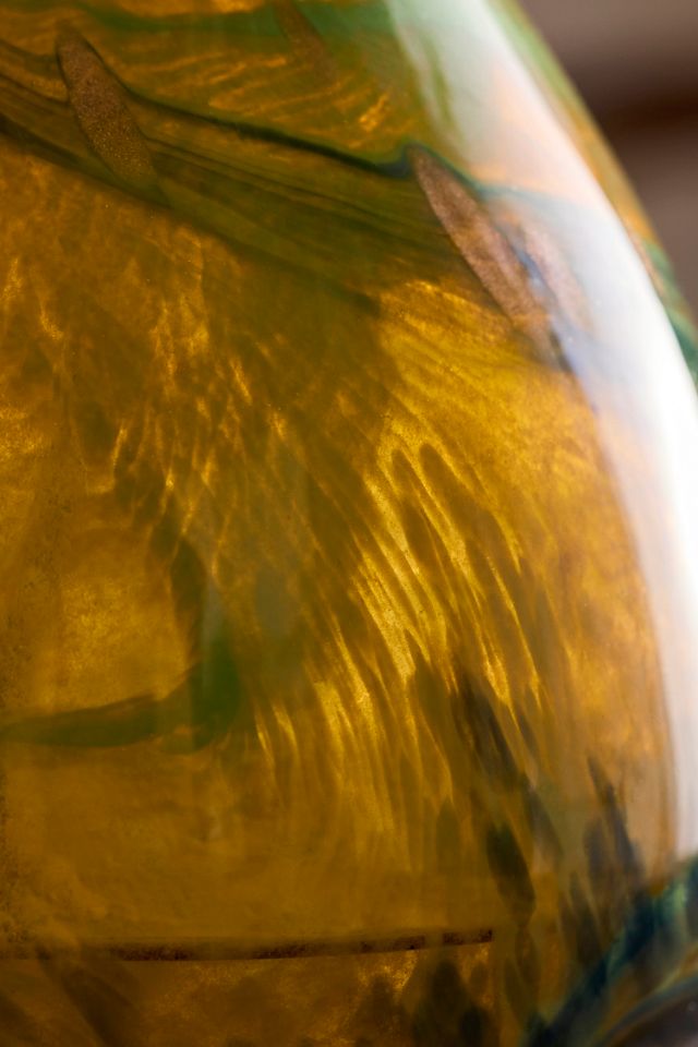 Green Swirl Glass Vase #5