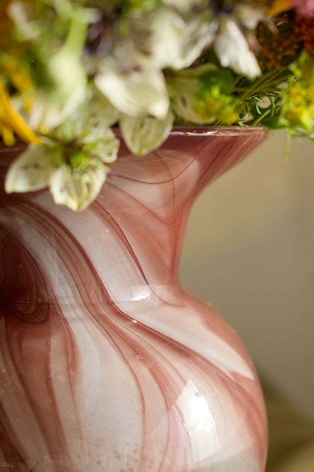 Flared Swirl Glass Vase #4
