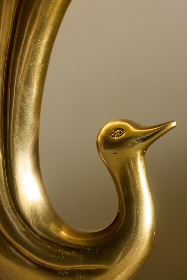 Brass Peacock Vase #1