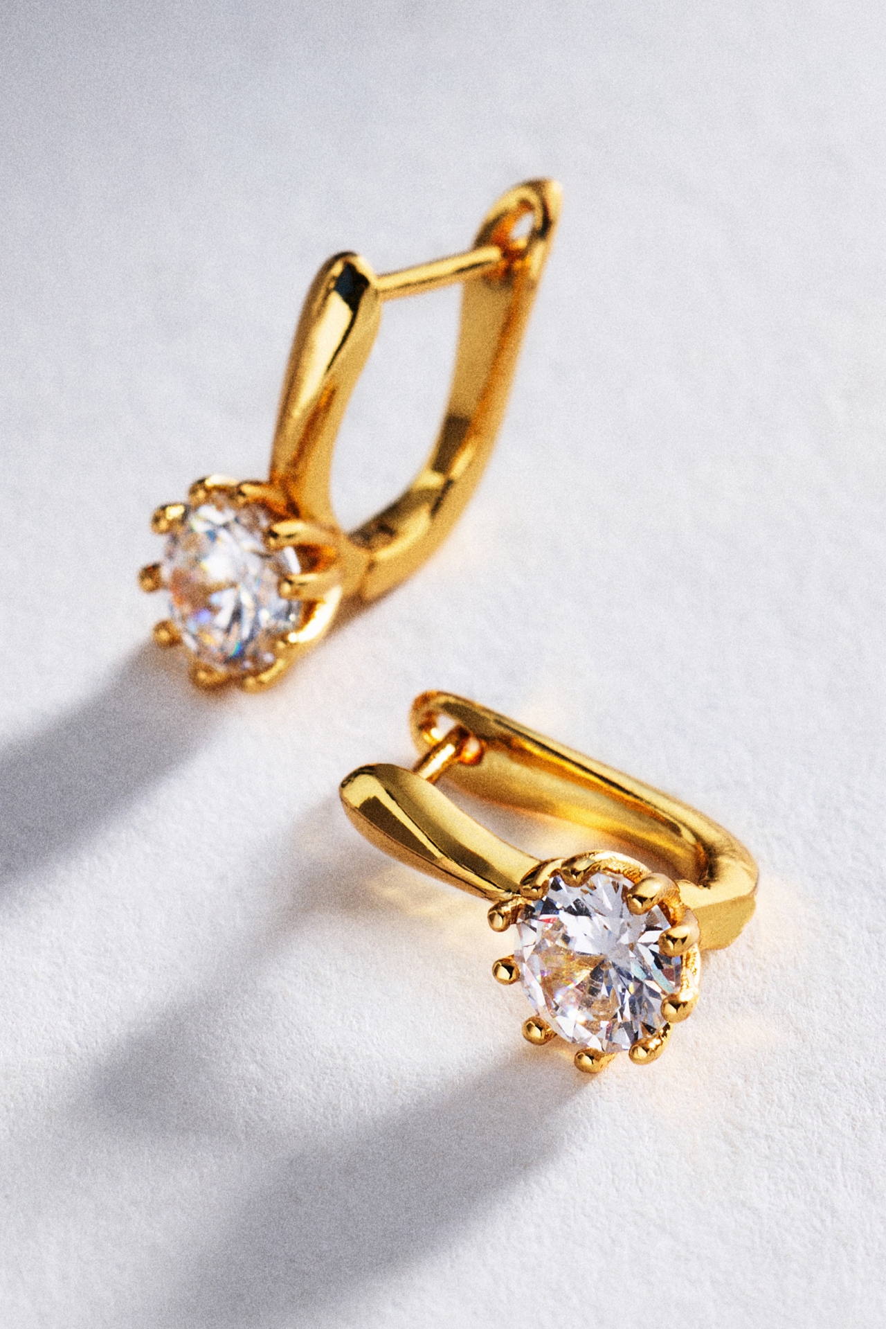 By Anthropologie Solitaire Crystal Drop Earrings