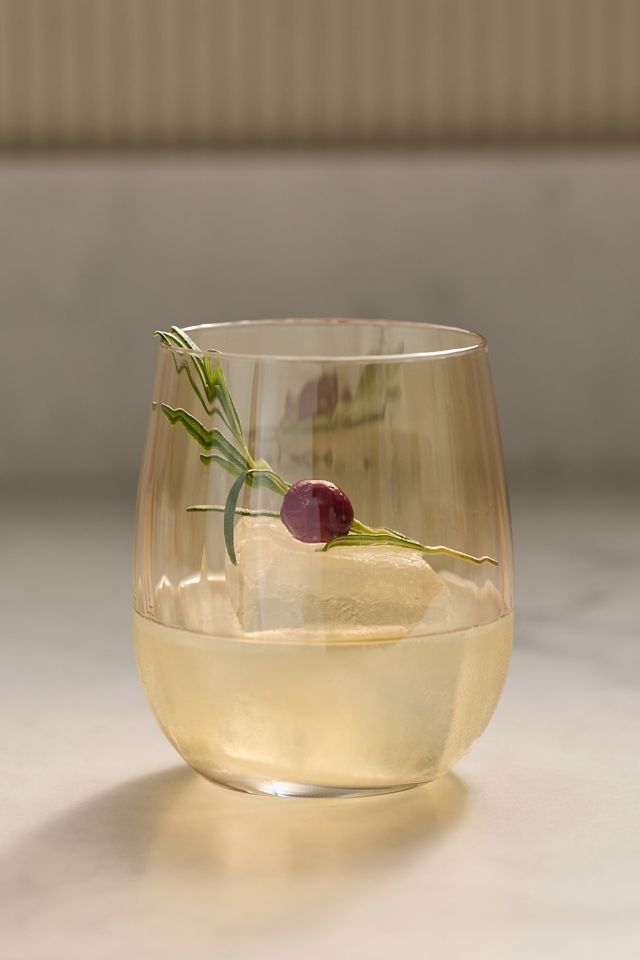 Edgewater Lustered Stemless Wine Glasses, Set of 4 #1
