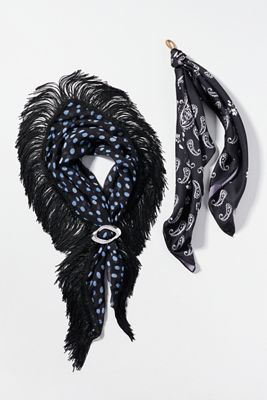By Anthropologie Hair Scarf and Barrette