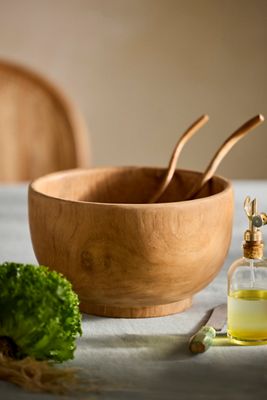 Farmhouse Teak Root Salad Bowl