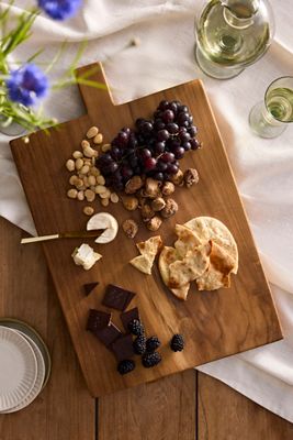 Farmhouse Teak Root Rectangle Serving Board