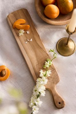 Farmhouse Teak Root Oblong Serving Board