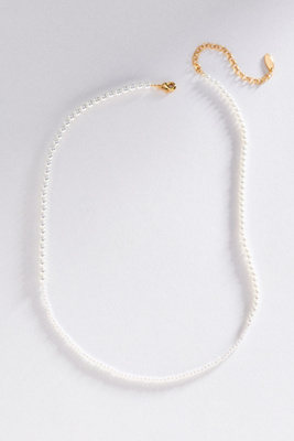 By Anthropologie Mixed Pearl Necklace In White