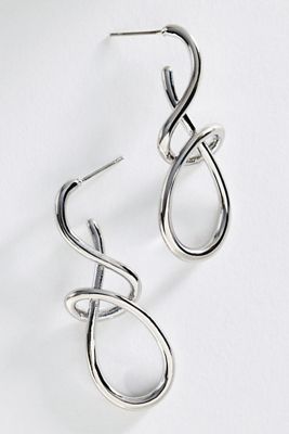 By Anthropologie Abstract Knot Earrings