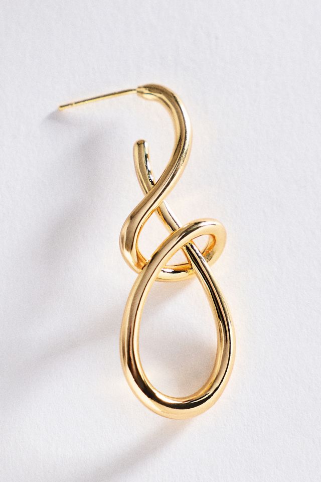 By Anthropologie Abstract Knot Earrings #1