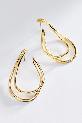 By Anthropologie Twisted Orbit Earrings