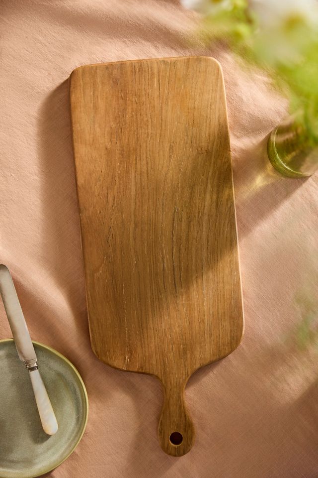 Farmhouse Teak Root Paddle Serving Board #2