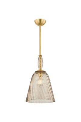 Bleecker Ribbed Artisan Glass Pendant