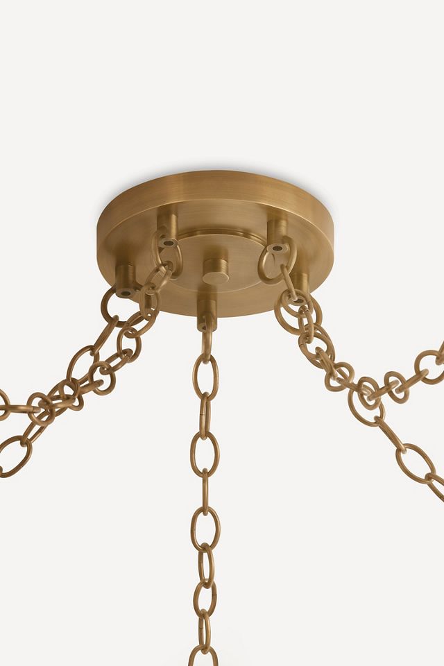 Omi Ceramic Crackle Bell Chandelier #1