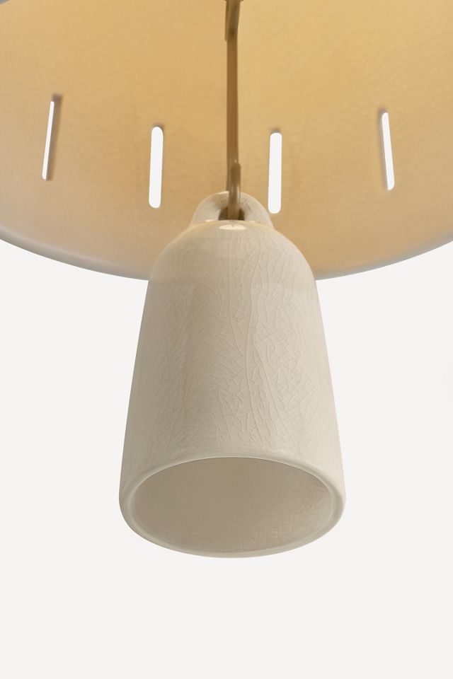 Omi Ceramic Crackle Bell Chandelier #3