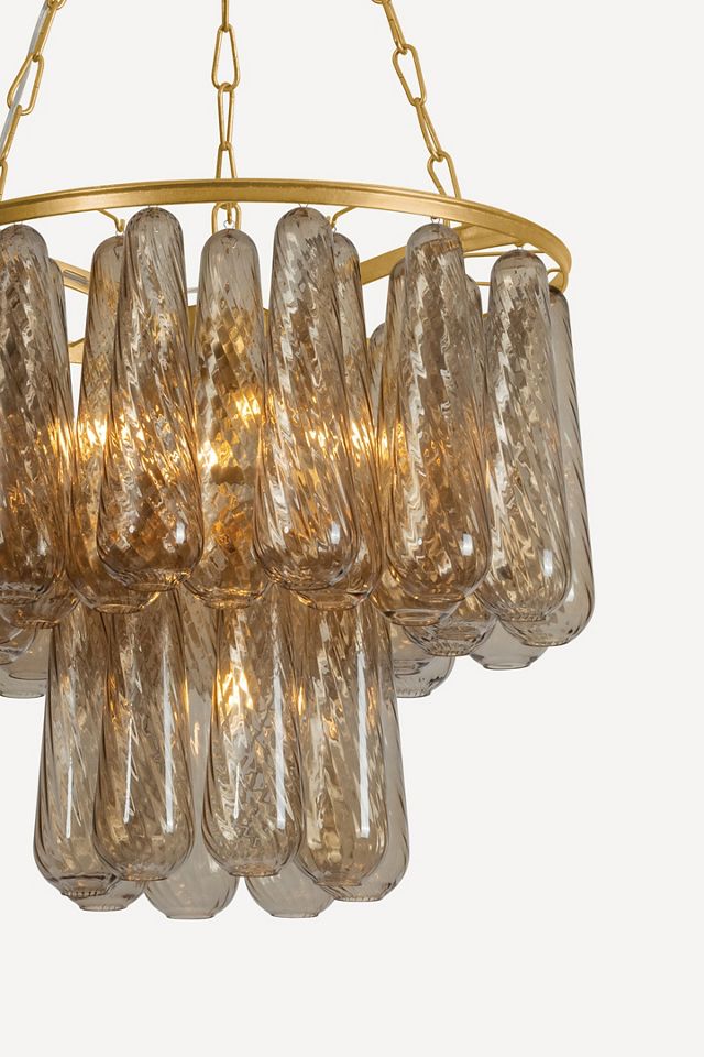 Milos Cascade Droplet Glass Chandelier #1