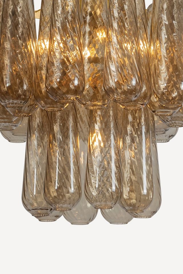 Milos Cascade Droplet Glass Chandelier #2