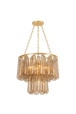 Milos Cascade Droplet Glass Chandelier