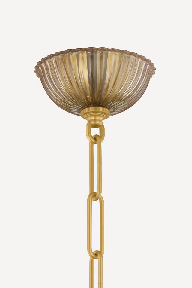 Calumet Venetian Piastre Glass Chandelier #1