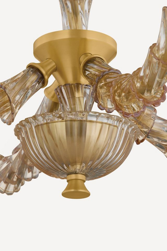 Calumet Venetian Piastre Glass Chandelier #2