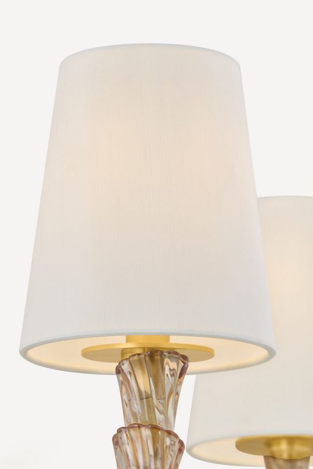 Calumet Venetian Piastre Glass Chandelier #3