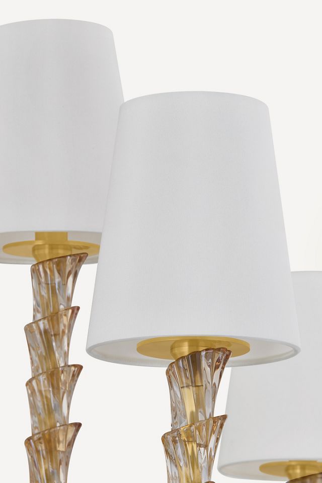Calumet Venetian Piastre Glass Chandelier #6