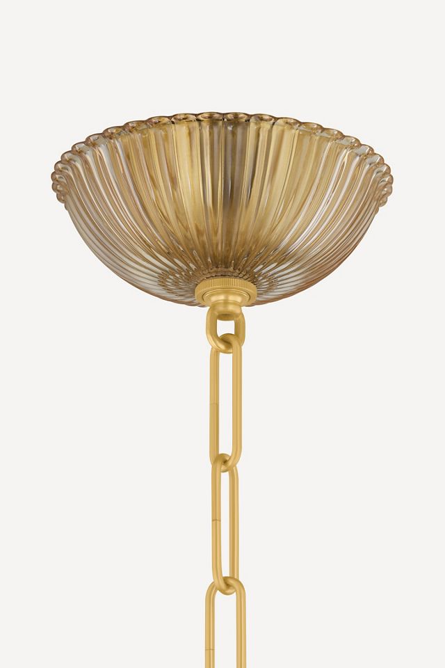 Calumet Venetian Piastre Glass Chandelier #7