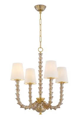Calumet Venetian Piastre Glass Chandelier