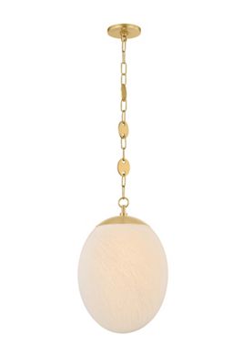 Nell Etched Cloud Glass Pendant