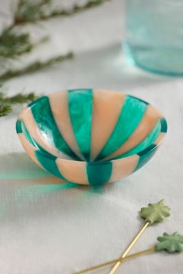 Terrain Candy Stripe Resin Nut Bowl