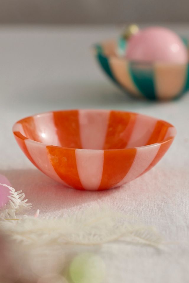 Terrain Candy Stripe Resin Nut Bowl #1