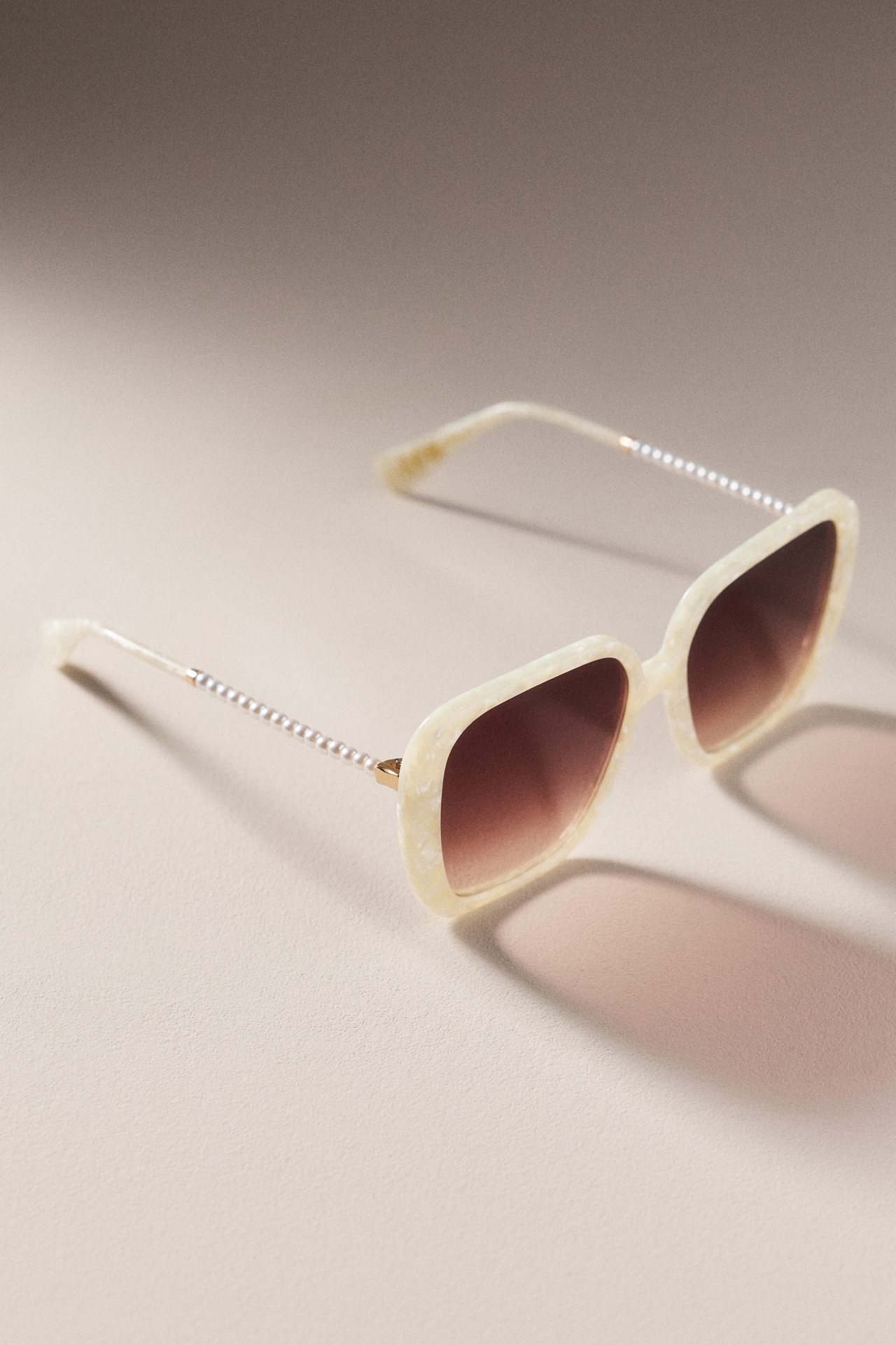 Lele Sadoughi Athens Mother of Pearl Sunglasses 
